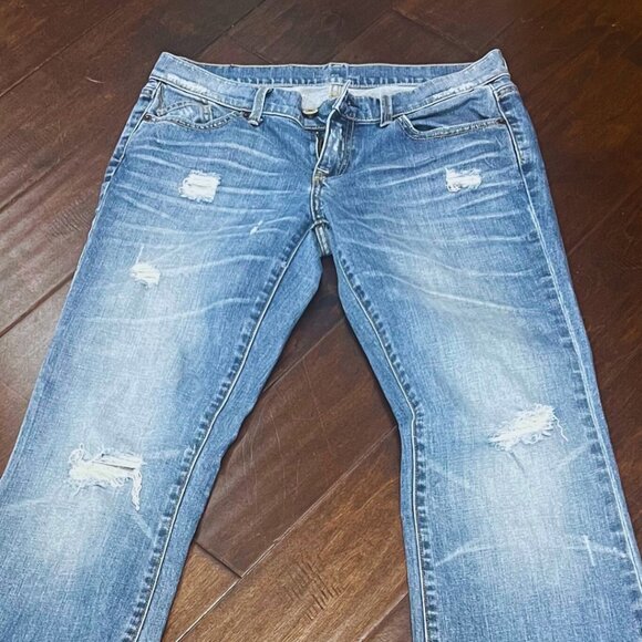 London Jeans Bootcut Distressed size 6 - Picture 3 of 10